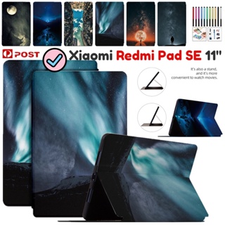 เคสหนัง ฝาพับ ลายการ์ตูนน่ารัก สําหรับ Xiaomi Redmi Pad SE 2023 11.0 นิ้ว