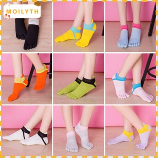 Moilyth ถุงเท้าห้านิ้ว แฟชั่นฤดูใบไม้ร่วง 8 สี ระบายอากาศได้