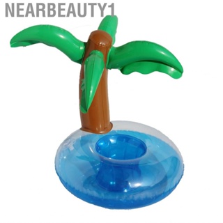 Nearbeauty1 Floating Drinking Holder  Drink Float PVC Lightweight Coconut Tree Shape Fine Workmanship for Swimming Pool