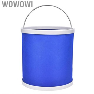 Wowowi Foldable Fishing Water Bucket Oxford Cloth 9L Multifunction Folding Container for Car Cleaning Outdoor Camping