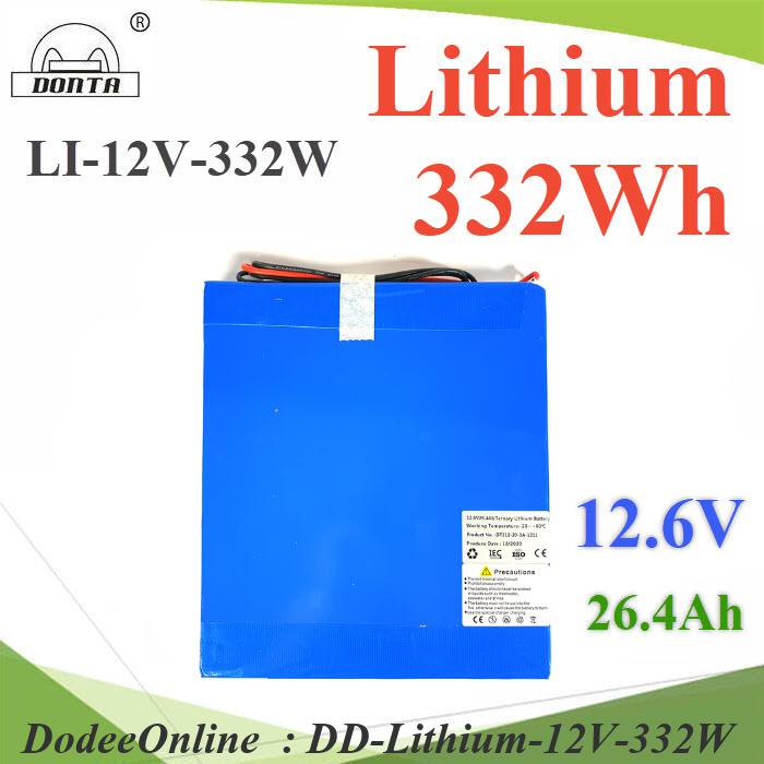 Lithium-12V-332W แบตเตอรี่ LED Street Light Lithium 332Wh สำหรับ LED Solar Street Light ALL DD