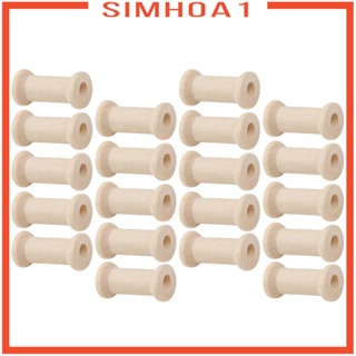 [Simhoa1] ม้วนริบบิ้นไม้ธรรมชาติ ขนาดเล็ก สําหรับเย็บปักถักร้อย DIY 20 ชิ้น