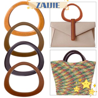 Zaijie24 หูหิ้วกระเป๋า แบบไม้ ถอดออกได้ อุปกรณ์เสริม สําหรับกระเป๋าถือ กระเป๋าเดินทาง