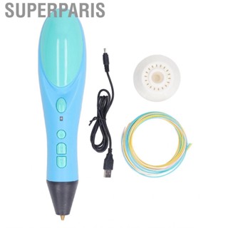 Superparis 3D Printing Pen  Multifunctional 160-230℃ Temperature 0.9mm Nozzle  for DIY