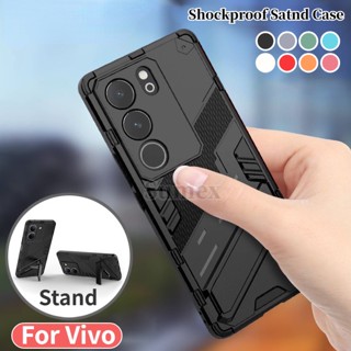 เคสโทรศัพท์มือถือแบบแข็ง กันกระแทก พร้อมที่ตั้งวาง สําหรับ Vivo V29 2023 Vivov29 5G Vevo V 29 V27 Pro V27e