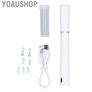 Yoaushop Ear Pick  HD Silicone  Portable Endoscope White Visible with  Light for Hospital