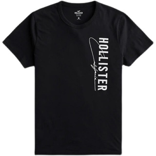 HOLLISTER [พร้อมส่ง] เสื้อยืดแขนสั้นลําลอง คอกลม ผ้าฝ้ายแท้ แฟชั่นฤดูร้อน สําหรับผู้ชาย