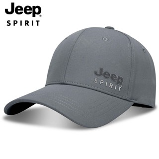 Jeep Spirit หมวกเบสบอล ผ้าฝ้าย กันแดด ปรับขนาดได้ เหมาะกับฤดูร้อน สําหรับผู้ชาย และผู้หญิง