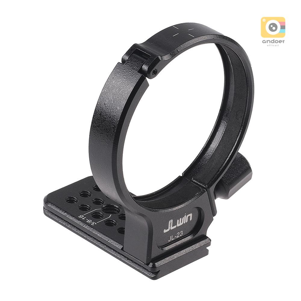 And-jlwin JL-23 แหวนขาตั้งกล้อง 82 มม. พร้อมแผ่นปลดเร็ว 80 มม. 1/4 นิ้ว และรูเกลียว 3/8 นิ้ว สําหรับ