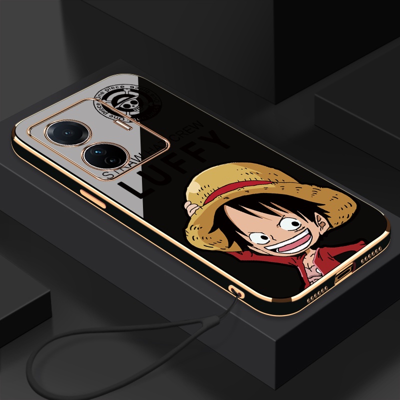 เคส realme C35 Narzo 50A prime C33 C55 C53 C51 C61 C63 เคสโทรศัพท์LUFFYซิลิโคนสวยเคสโทรศัพท์ส่งเชือกเส้นเล็ก