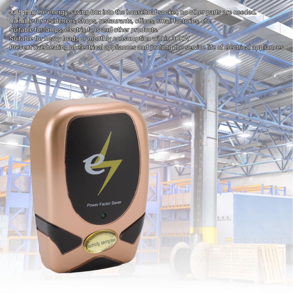 SN7 30KW Smart Home Energy Saver Power Factor กล่องประหยัดพลังงานไฟฟ้าสูงรอบปลั๊กไฟฟ้าความจุ EU 90-250V