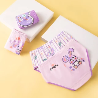 ชุดชั้นใน กางเกงขาสั้น ผ้าฝ้าย ลายการ์ตูน Sanrio Cinnamoroll สําหรับเด็กผู้หญิง