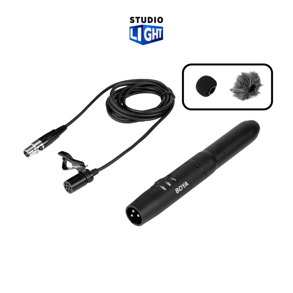 Boya BY-M11OD Professional Omnidirectional condenser Lavalier Microphone system