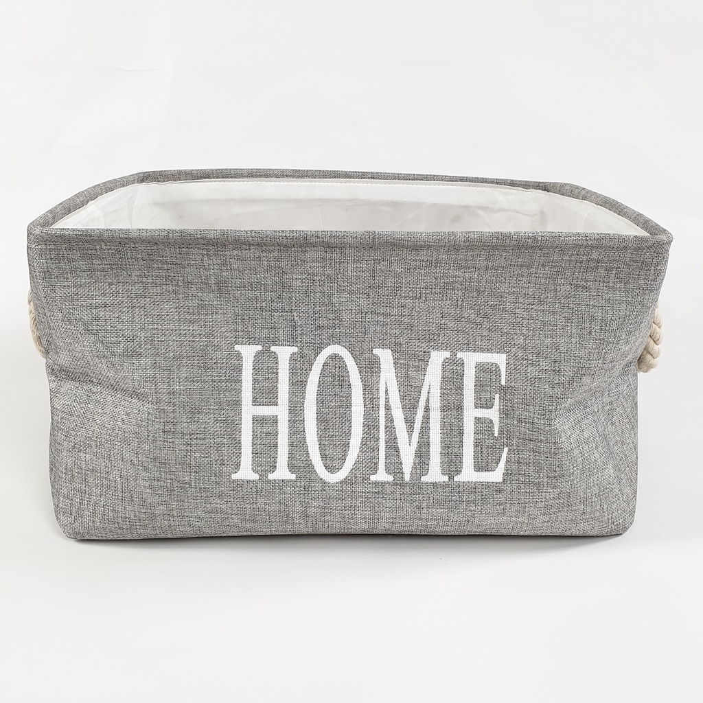 GlobalHouse ตะกร้าผ้าเหลี่ยม รุ่น ZHY003-GY ขนาด 40x45x25 รูปที่ 5