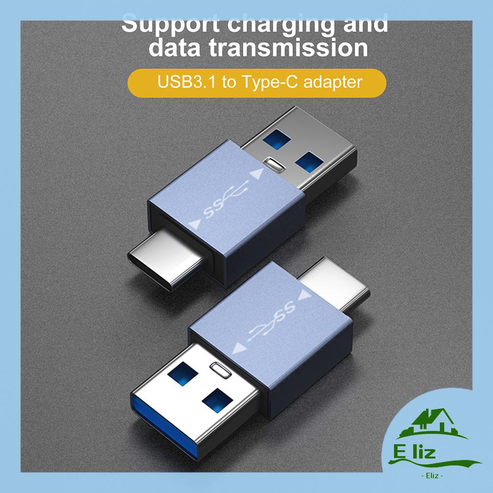 [Elizabeth1.th] อะแดปเตอร์ชาร์จ 10Gbps 2 in 1 OTG USB3.1 เป็น Type-C สําหรับแล็ปท็อป แท็บเล็ต สมาร์ทโฟน [Elizabeth1.th]