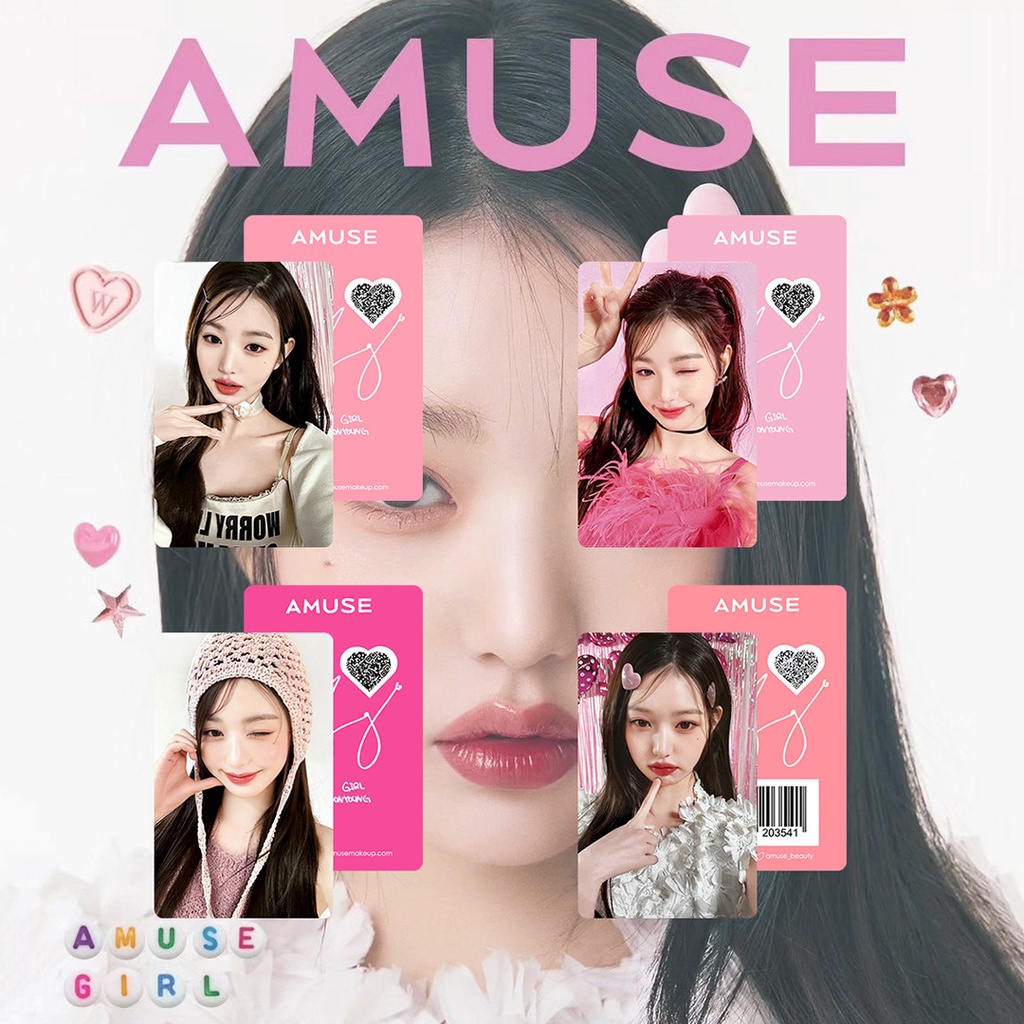 Kpop IVE Jang Won Young X AMU Endorsement ลิปกลอส ลิปการ์ด คอลเลกชัน Foundation