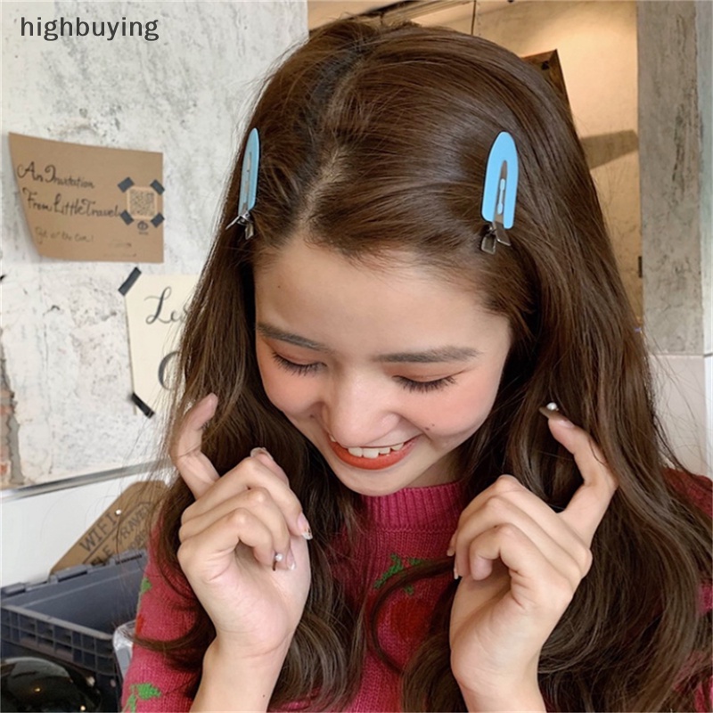 [highbuying] 4 ชิ้น / เซต ไร้รอยต่อ กว้าง เรซิน ใส สีลูกกวาด กิ๊บติดผม ปกป้องผม แต่งหน้า ปากเป็ด คลิป ใหม่ พร้อมส่ง