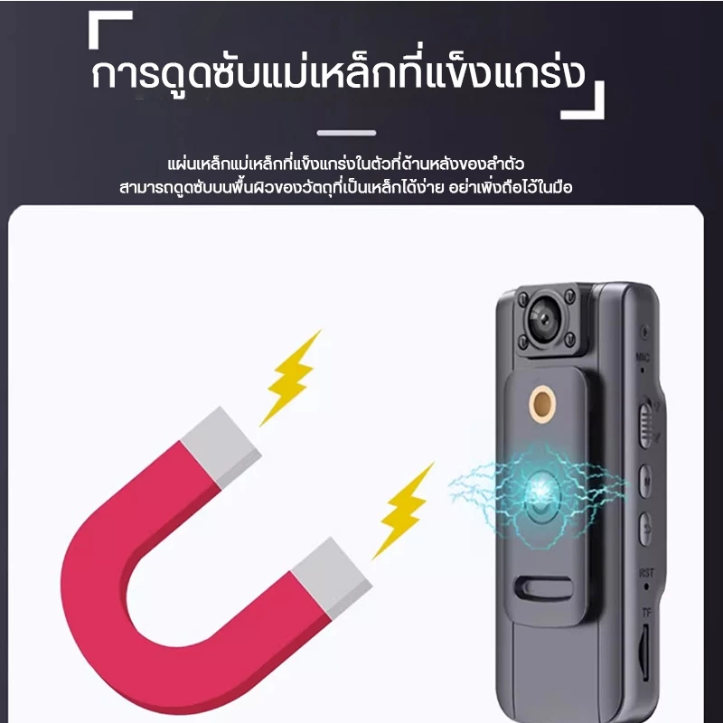 กล้องติดหมวกกันน็อค HD กล้องติดมอเตอร์ไซค์ WIFI action camera กล้องติดรถมอเตอร์ไซค์ กล้องติดหมวก แบบคลิปหนีบ กล้องวีดีโอ thumbnail 8