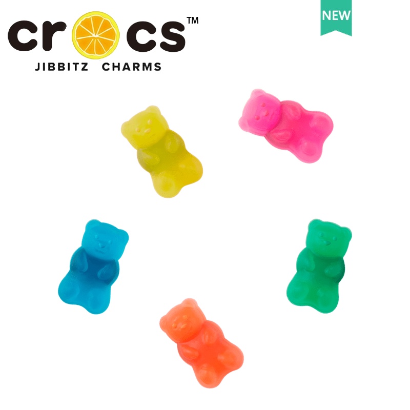 jibbitz crocs แท้ CANDY BEAR charm crocs เครื่องประดับรองเท้า