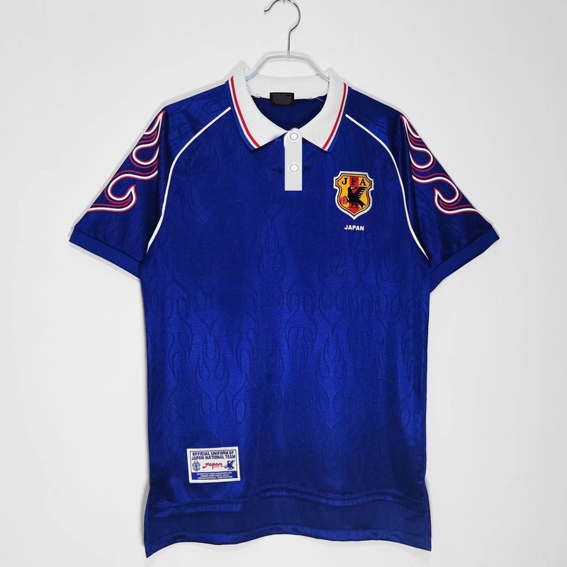 เสื้อกีฬาแขนสั้น ลายทีมชาติฟุตบอลญี่ปุ่น 1998 season ชุดเหย้า S-X