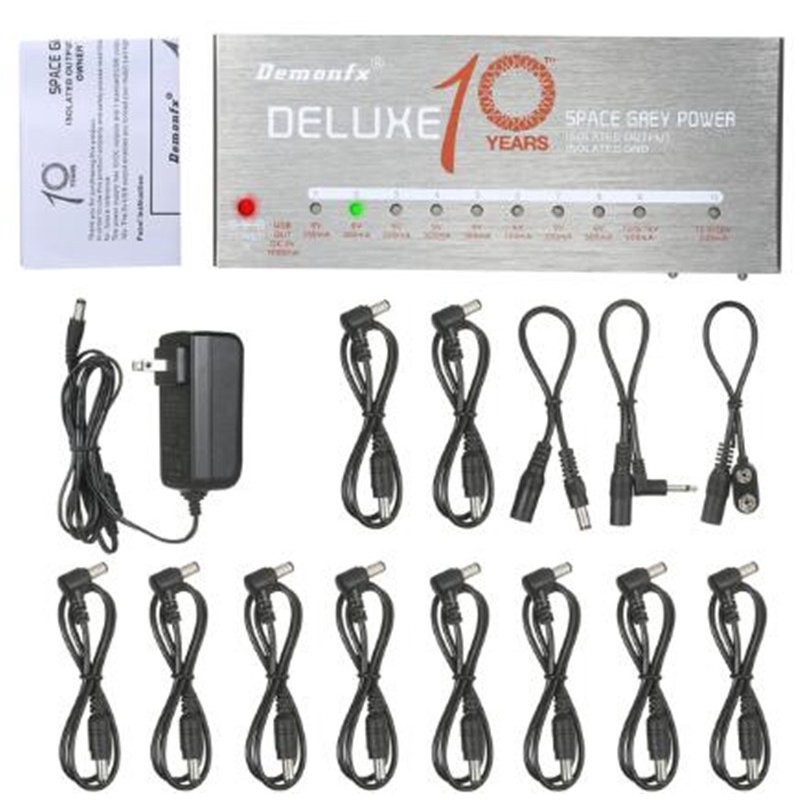 Demonfx S พาวเวอร์ซัพพลายเอฟเฟคกีตาร์ไฟฟ้า คุณภาพสูง