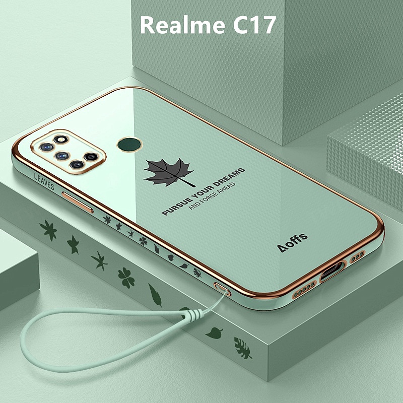 เคส Realme C17 case อ่อนนุ่ม ลายใบเมเปิ้ล เคสมือถือ เคสโทรศัพท์ Realme C17