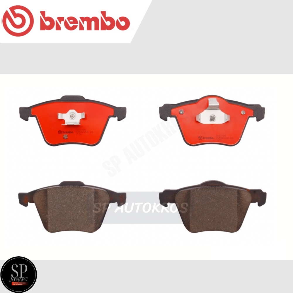 BREMBO ผ้าดิสเบรคหน้า VOLVO XC90 I (D3 T6 V8) (2.4 2.5 2.9 3.2 4.4) 2003 - 2013 P86 018 (D5 ใช้ P86 