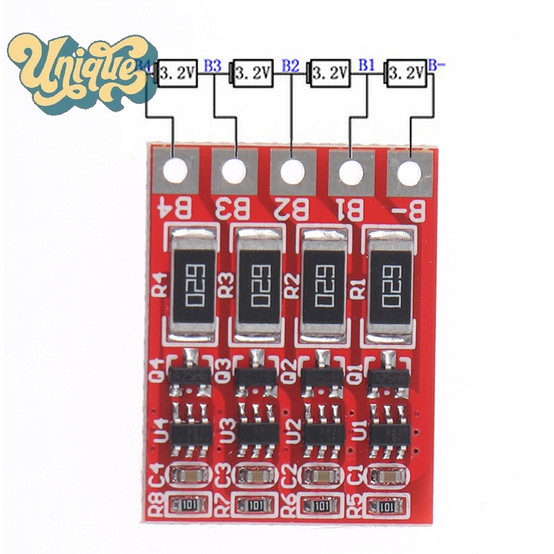 (Unique) บอร์ดเหล็ก 4S 3.2V Li-Ion สําหรับชาร์จ 1 ชิ้น
 ใหม่