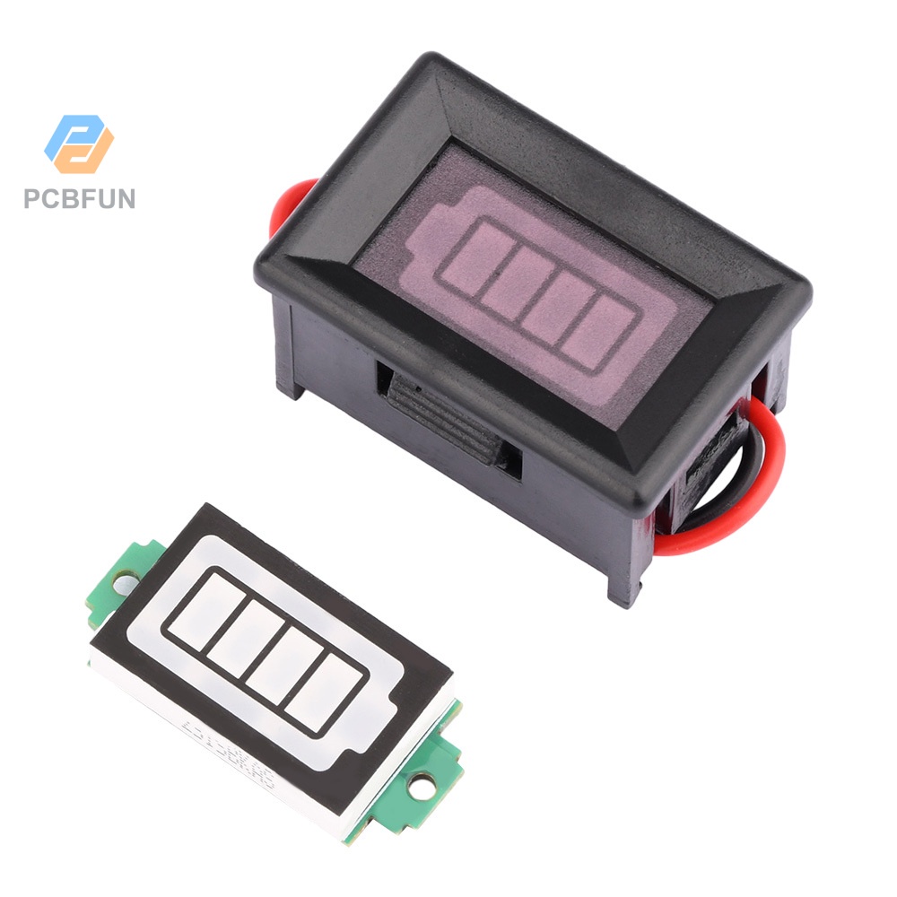 Pcbfun 1s 2s 3s 4s Li-ion โมดูลแสดงระดับแบตเตอรี่รถยนต์