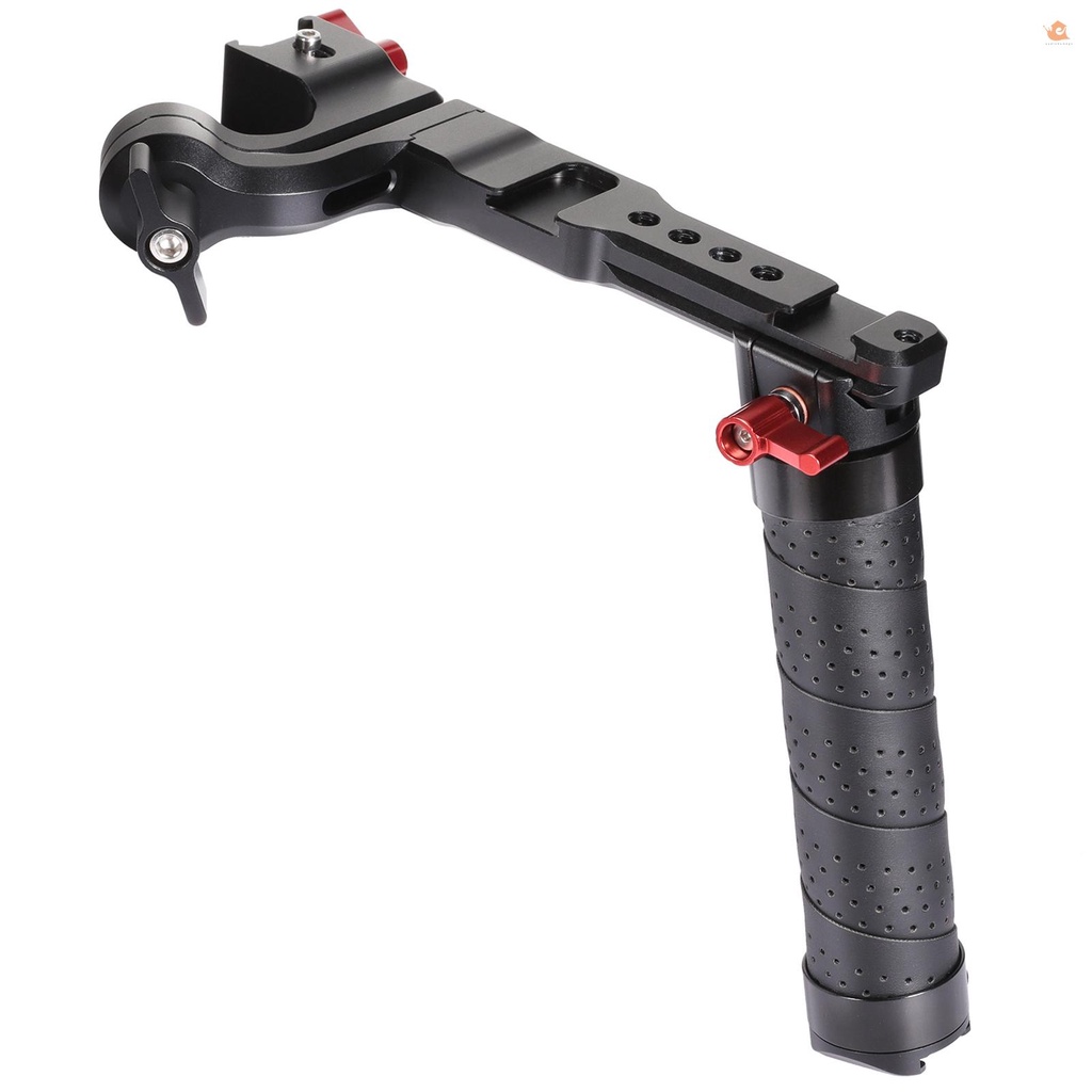 Aut Andoer มือจับอะลูมิเนียม พร้อมที่เสียบแฟลช 1/4 3/8 แบบเปลี่ยน สําหรับ DJI Ronin S 2 Ronin SC 2 Gimble