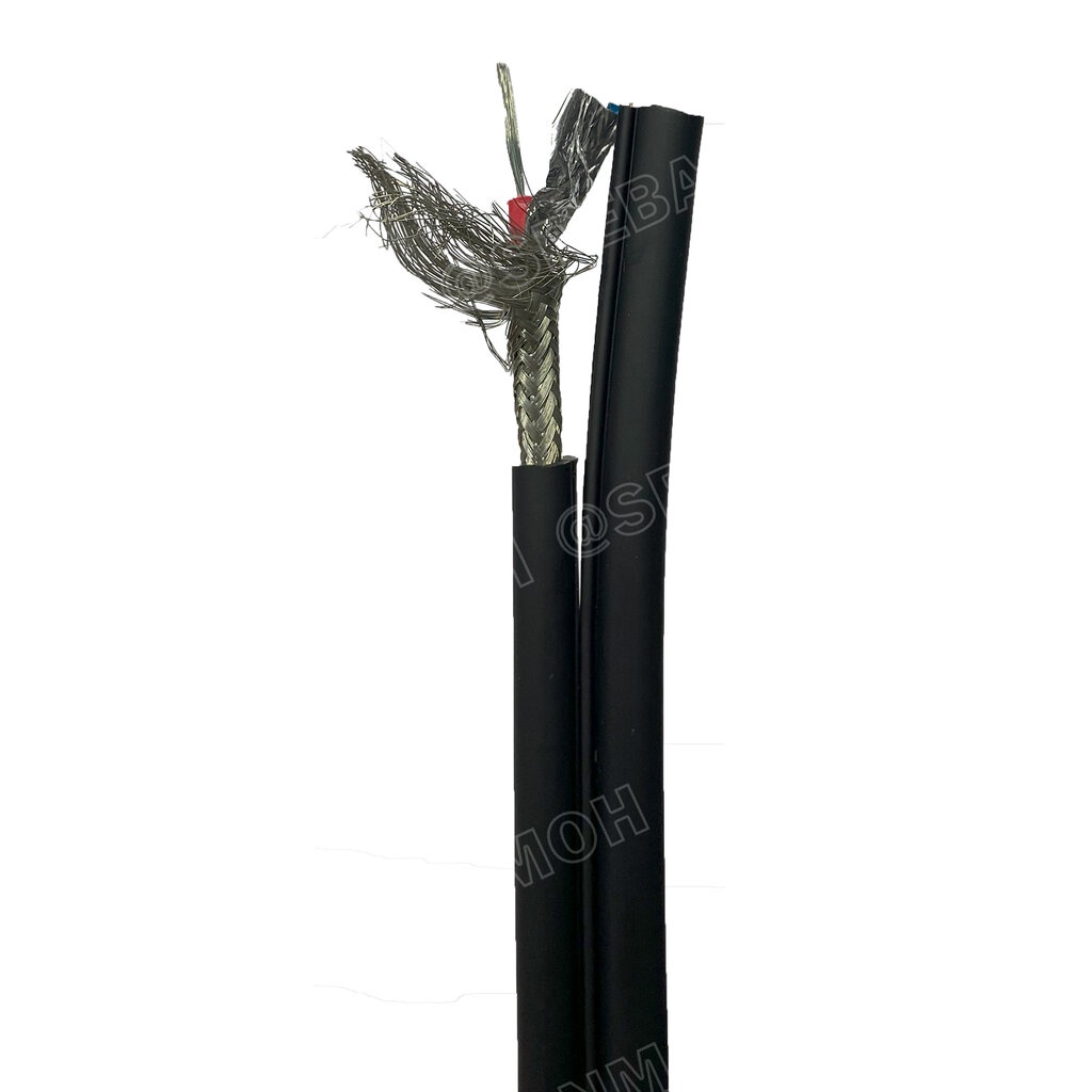 [ 2เมตร ] DY-8088 สายสัญญาณชีลโมโนคู่ 6มม สายสัญญาณไดนาคอม ชีลโมโน คู่ 6mm Dynacom Twin Mono Cable สายชีลด์คู่ 6.0 MM...