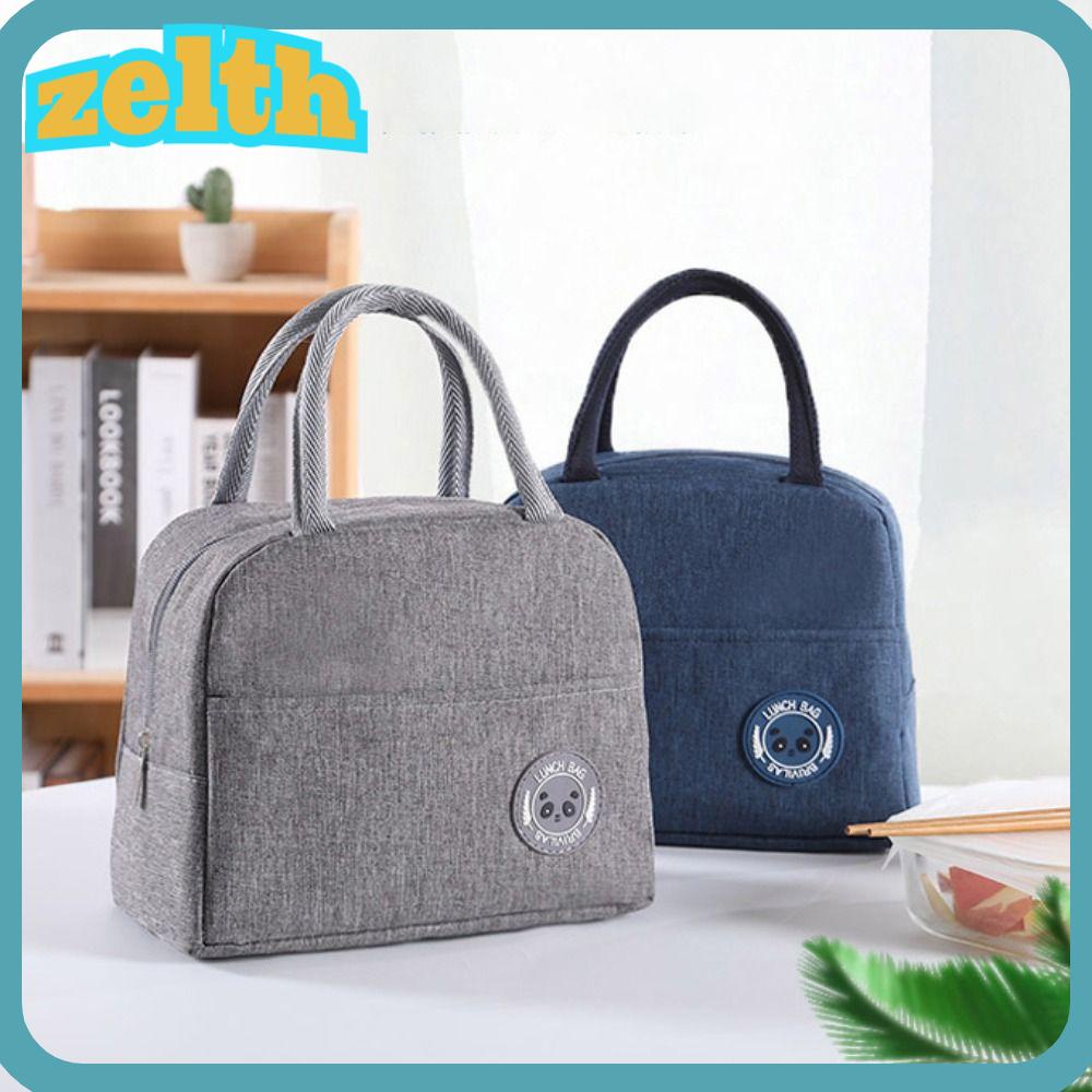 Zelth กระเป๋าใส่กล่องอาหารกลางวัน ปิกนิก มีฉนวนกันความร้อน สําหรับเด็ก