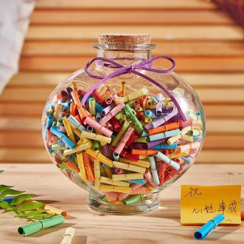 ดาวกระดาษพับ สีไล่ระดับ ขวดดาว ของขวัญคริสต์มาส กระดาษดาวนำโชค ดาวห้าแฉก พับกระดาษ เพชรแวววาว เรืองแสง DIY ของขวัญทำมือ - รูปที่ 5