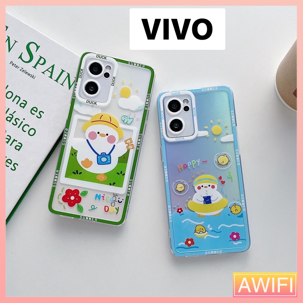 AWIFI เคสมือถือ ซิลิโคน เคสVIVO เคสโทรศัพท์มือถือ Vivo Y3 Y11 V17pro Y12 Y17 Y19 Y20 Y21 Y95 Y93 #554