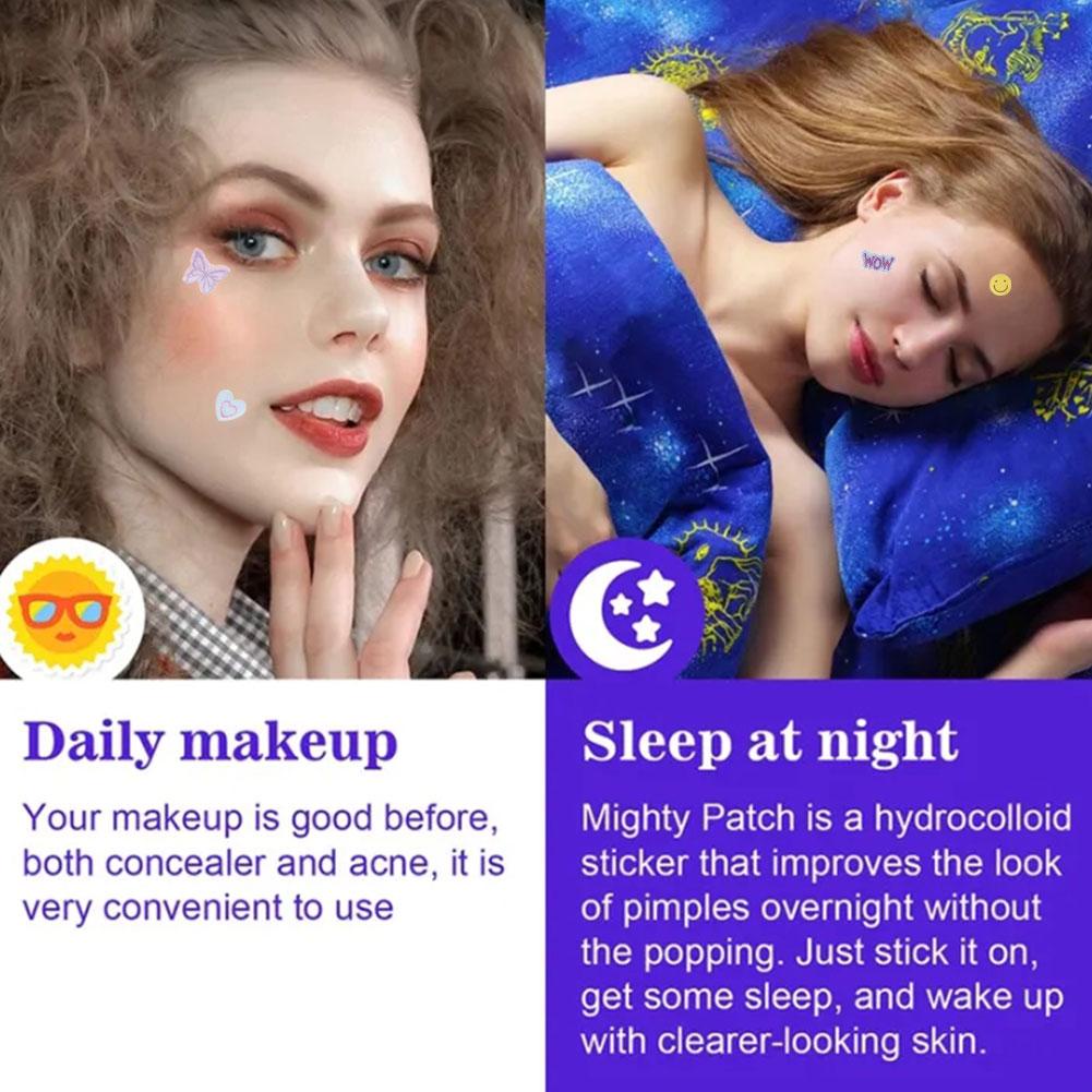 แผ่นแปะสิวไฮโดรคอลลอยด์ ลายการ์ตูนดอกไม้ หัวใจ ดาว น่ารัก - รูปที่ 3