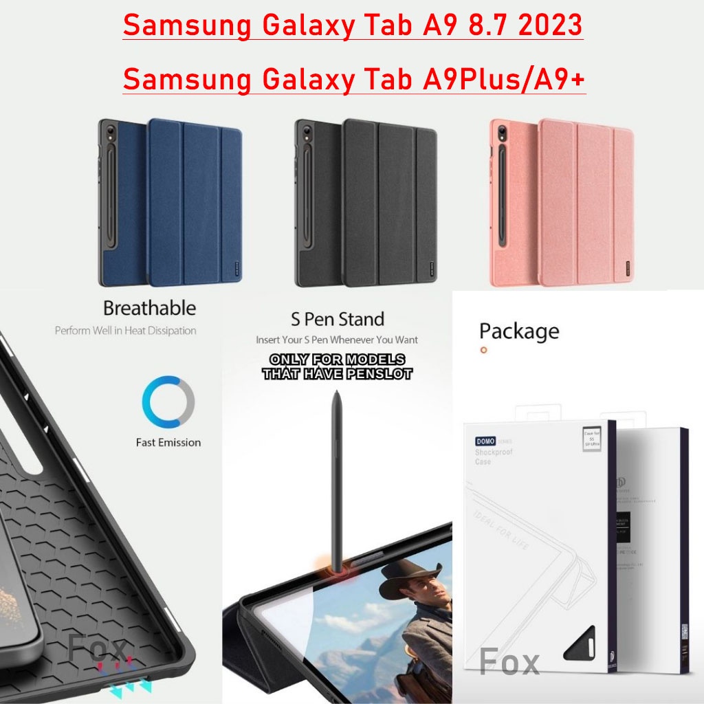Dux DUCIS DOMO งานแท้ ตรงรุ่น เคสหนัง สําหรับ Samsung Galaxy Tab A9 Plus / A9 8.7 2023 พร้อมส่ง ใส่ปากกาได้ กันกระแทก