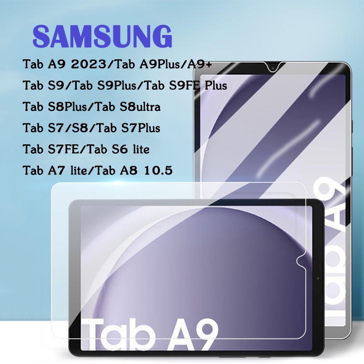 ฟิล์มกระจก ไฮโดรเจล ซัมซุง เอ9 8.7 Tempered Glass Screen For Samsung Galaxy Tab S7 S8 A9 Plus Tab A9Plus S7FE A7 S6 lite