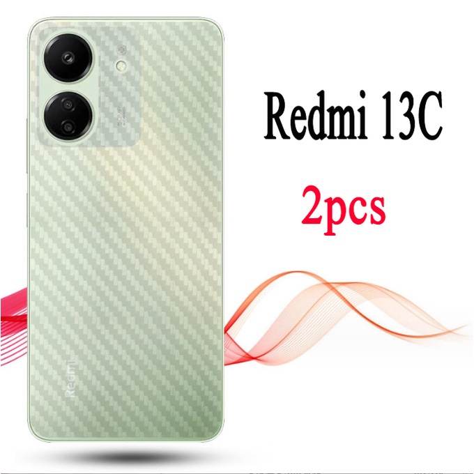 Redmi 13C ฟิล์มคาร์บอนไฟเบอร์ ด้านหลัง สําหรับ Redmi 12C 10C สติกเกอร์คาร์บอนไฟเบอร์ ด้านหลัง ฟิล์มป