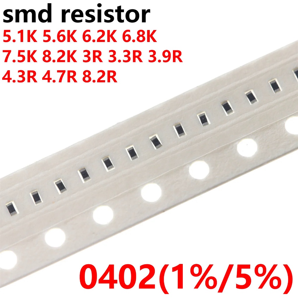 1000 ชิ้น 0402 1% 1R 10R 4.7 R 3.3 R 30R 47R 68R 100R 220R 200R 330R 470R 680R 2.2k 3.3k 22k 33k 47k