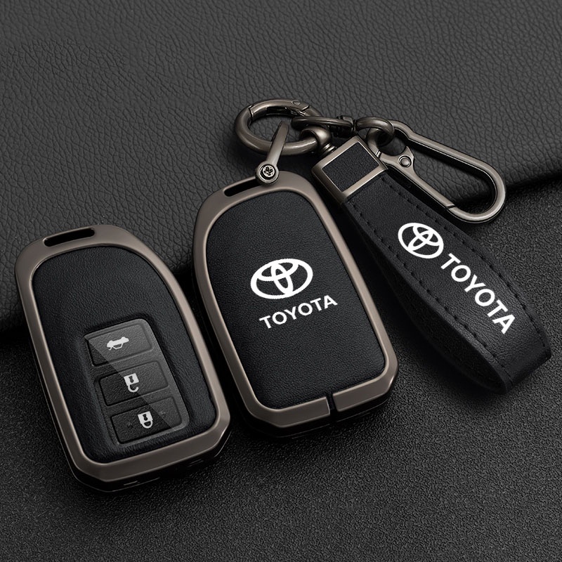 เคสกุญแจรีโมทรถยนต์ โลหะผสมสังกะสี สําหรับ Toyota Vios 2022 Vios G Vios E 2015-2121
