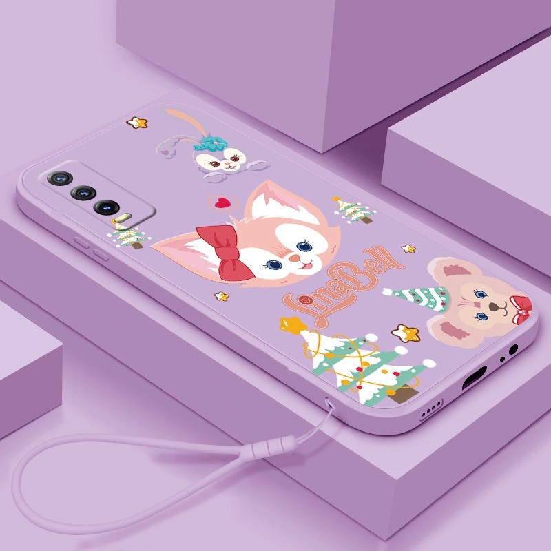 เคส VIVO Y20 Y20i Y20s G Y21 Y21s Y21t Y22s Y30 Y30i Y31 2021 Y33s Y35 เคสโทรศัพท์ซิลิโคนTPU Soft Shellคริสต์มาสสไตล์การ์ตูนน่ารักกระต่ายออกแบบใหม่กันกระแทกกรณี
