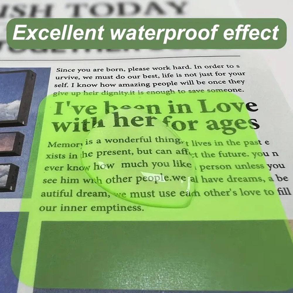 กระดาษโน๊ตมีกาว แบบใส กันน้ํา เครื่องเขียน สําหรับโรงเรียน สํานักงาน มี 160 แผ่น - รูปที่ 6