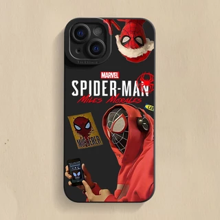 Centechia เคสใส แบบนิ่ม ลายสไปเดอร์แมน กันตก สําหรับ IPhone11 12 13 14 15 Pro MAX IPhone X XR XS MAX SE IPhone 7 Plus 8 Plus