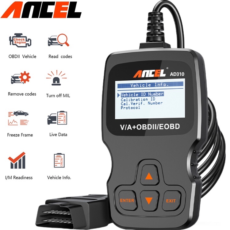 ANCEL AD310 Universal Obd2 Scanner Car Scanner Car Diagnosis Odb2 Car Diagnostic Tool OBDII Car Diag
