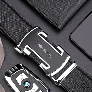 Collin Kacey S5-DH กระเป๋าสตางค์และเข็มขัดหัวอัตโนมัติ พร้อมกล่องของขวัญคุณภาพสูง