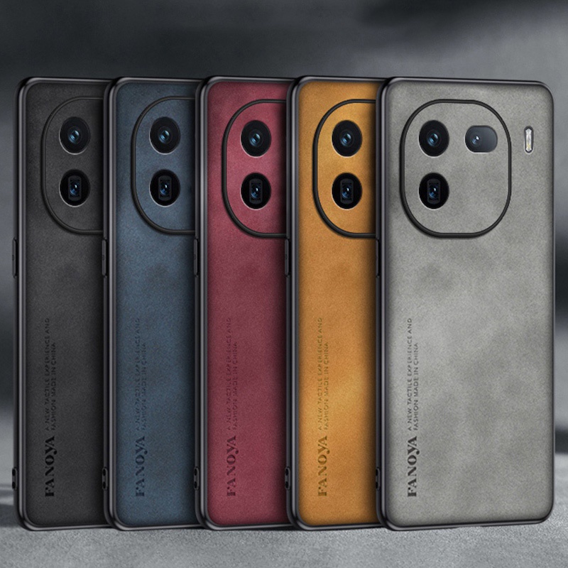 สําหรับ Vivo IQOO 12 / 12 Pro หรูหราธุรกิจ Retro หนังยางนุ่ม TPU Case Cover