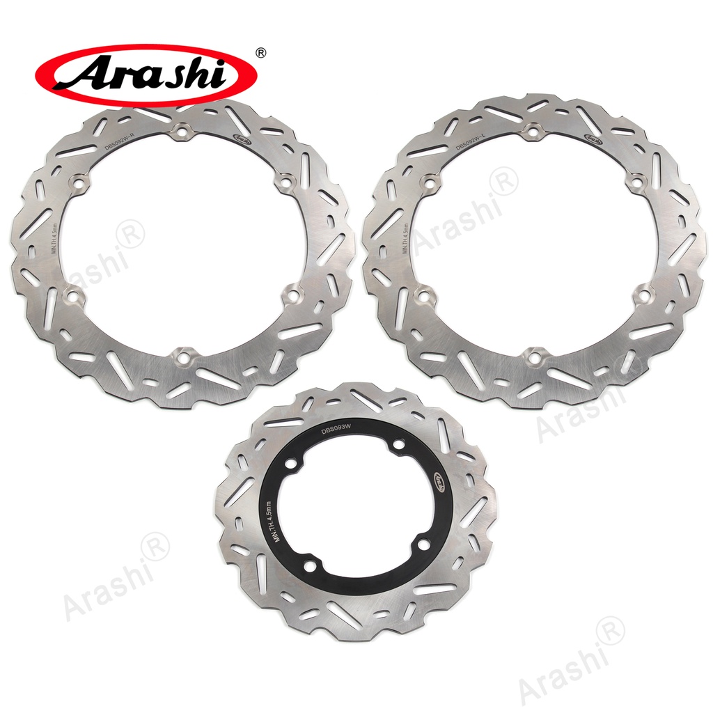Arashi ชุดดิสก์เบรกหน้า หลัง CNC สําหรับรถจักรยานยนต์ HONDA CBR650F CB650F ABS 2014 2015 2016 2017 2018 CBR 650 F CB 650 F