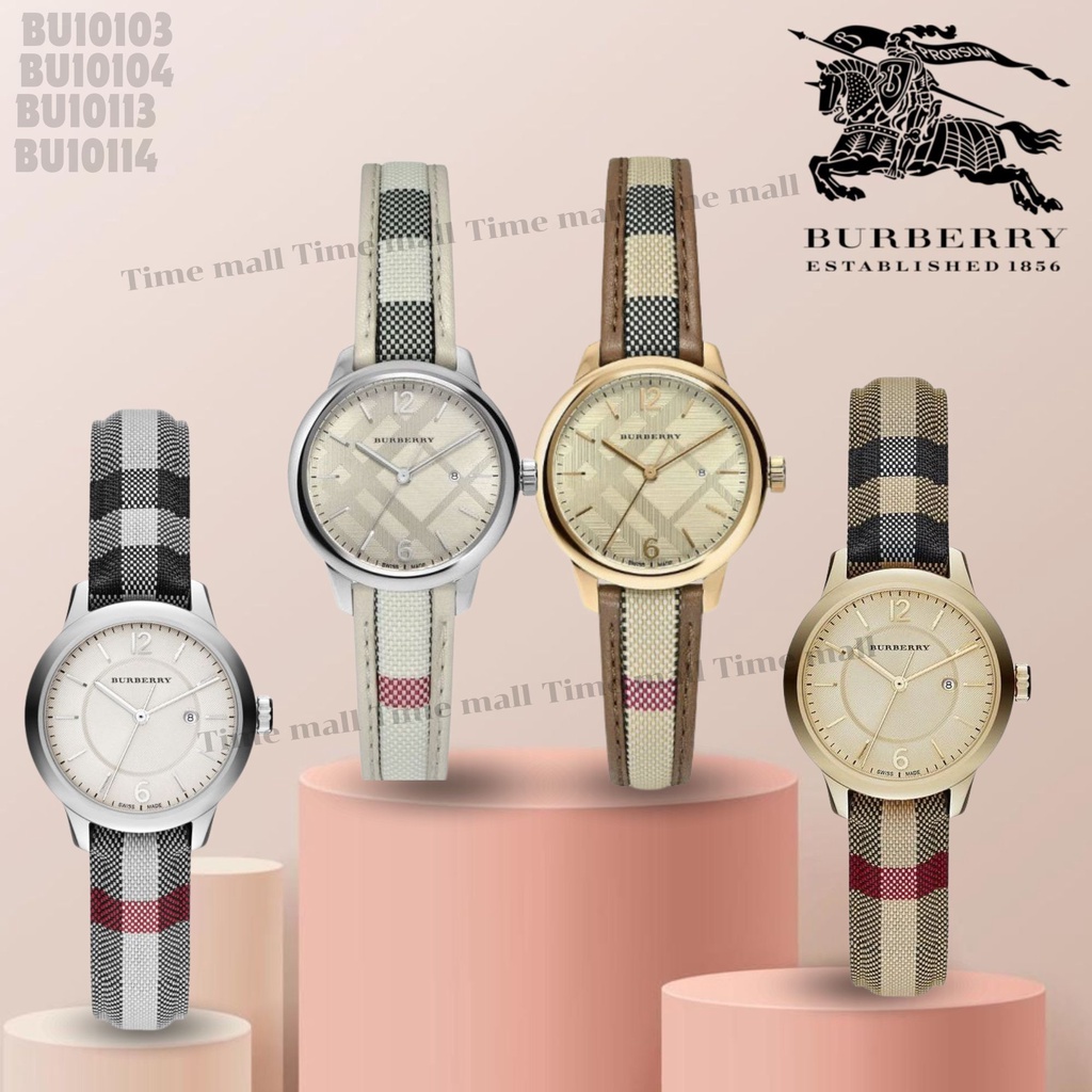 TIME MALL นาฬิกา Burberry OWB331 นาฬิกาข้อมือผู้หญิง นาฬิกาผู้ชาย แบรนด์เนม Brandname Burberry Watch