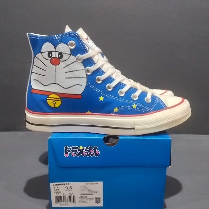 Converse 70s HIGH DORAEMON MULTI GARNET EGRET 100% SNEAKERS Shoes For Men And Women Can Pay On The