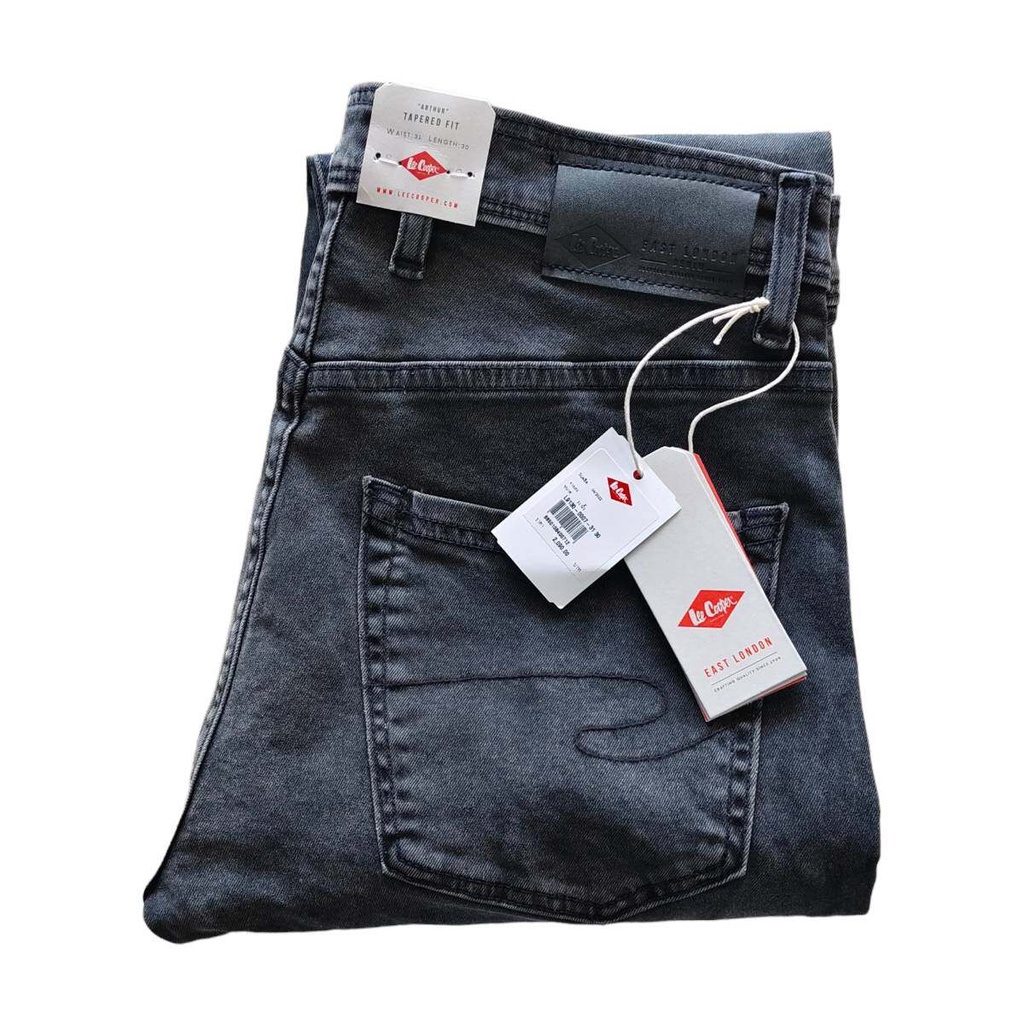 LEE COOPER ยีนส์ชาย ขากระบอกเล็ก สีดำฟอกเอวสูง ของแท้จาก SHOP